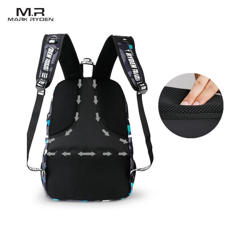 Designer Backpack External USB Charge Backpacks 15